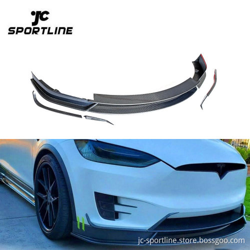 Carbon Fiber Front Spoiler for Tesla Model X 75D/90D/P90D/100D/P100D (2016-2018)